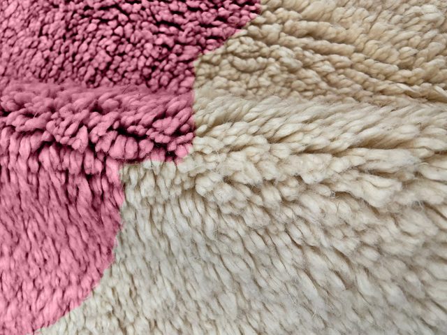 Custom Blue, Green, and Violet Beni Ourain Rug – photo 5
