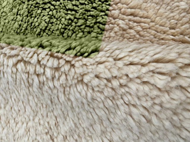 Custom yellow, Green, and Violet Beni Ourain Rug – photo 5