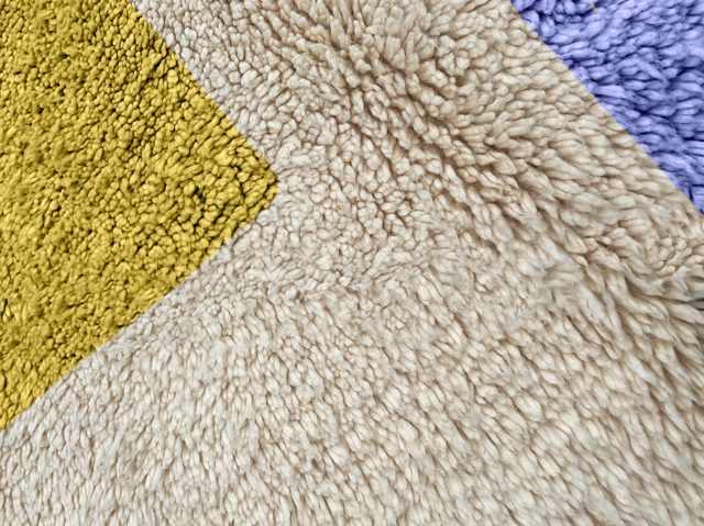 Custom yellow, Green, and Violet Beni Ourain Rug – photo 7