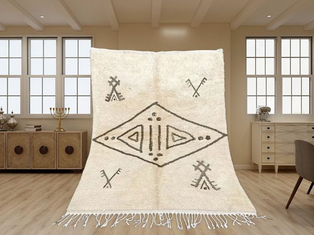 Moroccan Beni Ourain Rug Berber Style