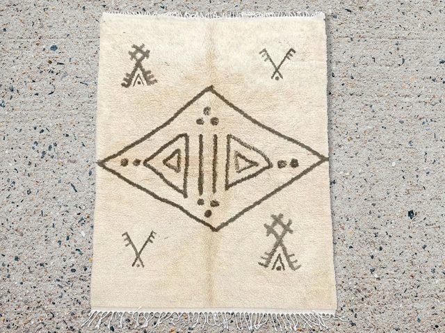 Moroccan Beni Ourain Rug Berber Style – photo 4