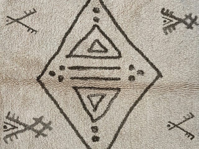 Moroccan Beni Ourain Rug Berber Style – photo 5