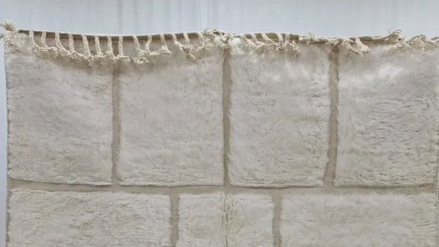 White Checkered Moroccan Rug – photo 5